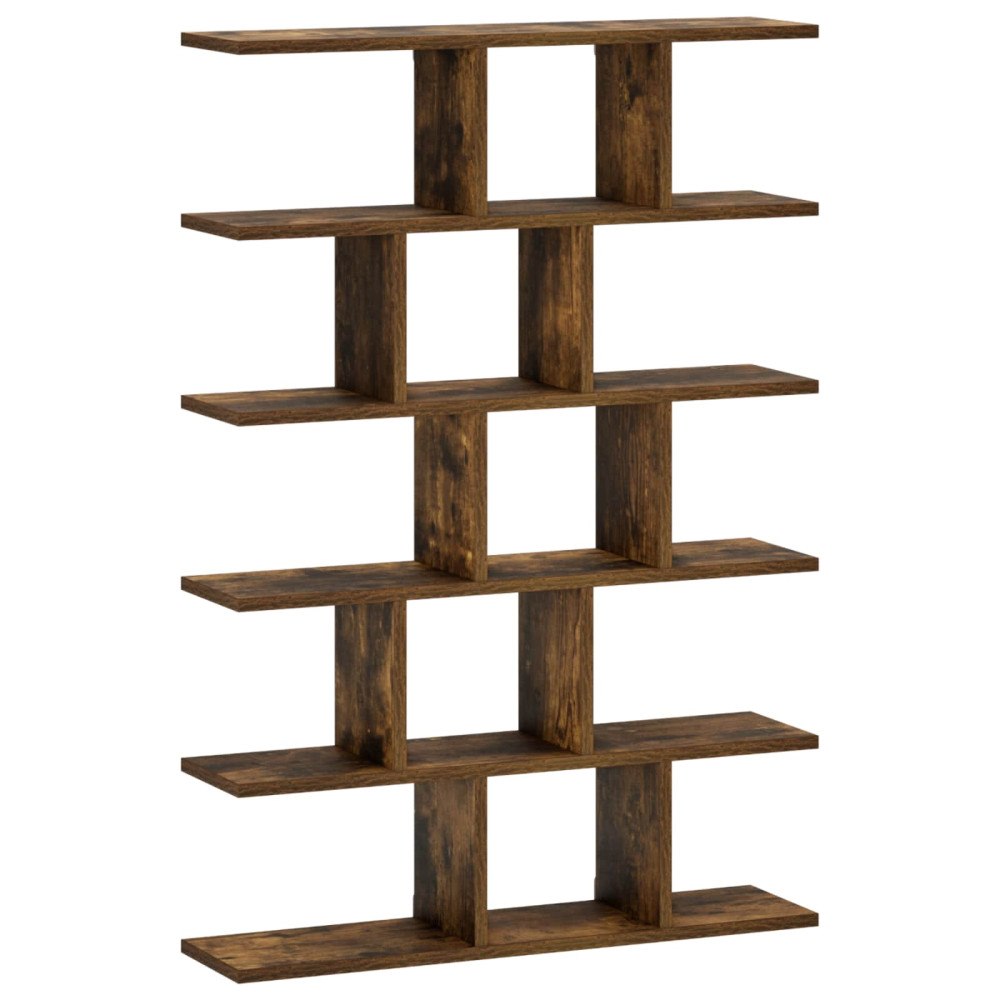 vidaXL Vägghylla Rökt ek 70 x 17 x 101 cm Konstträ