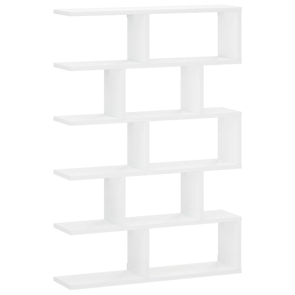 vidaXL Vägg hylla Vit 70 x 17 x 101 cm Konstruerat trä