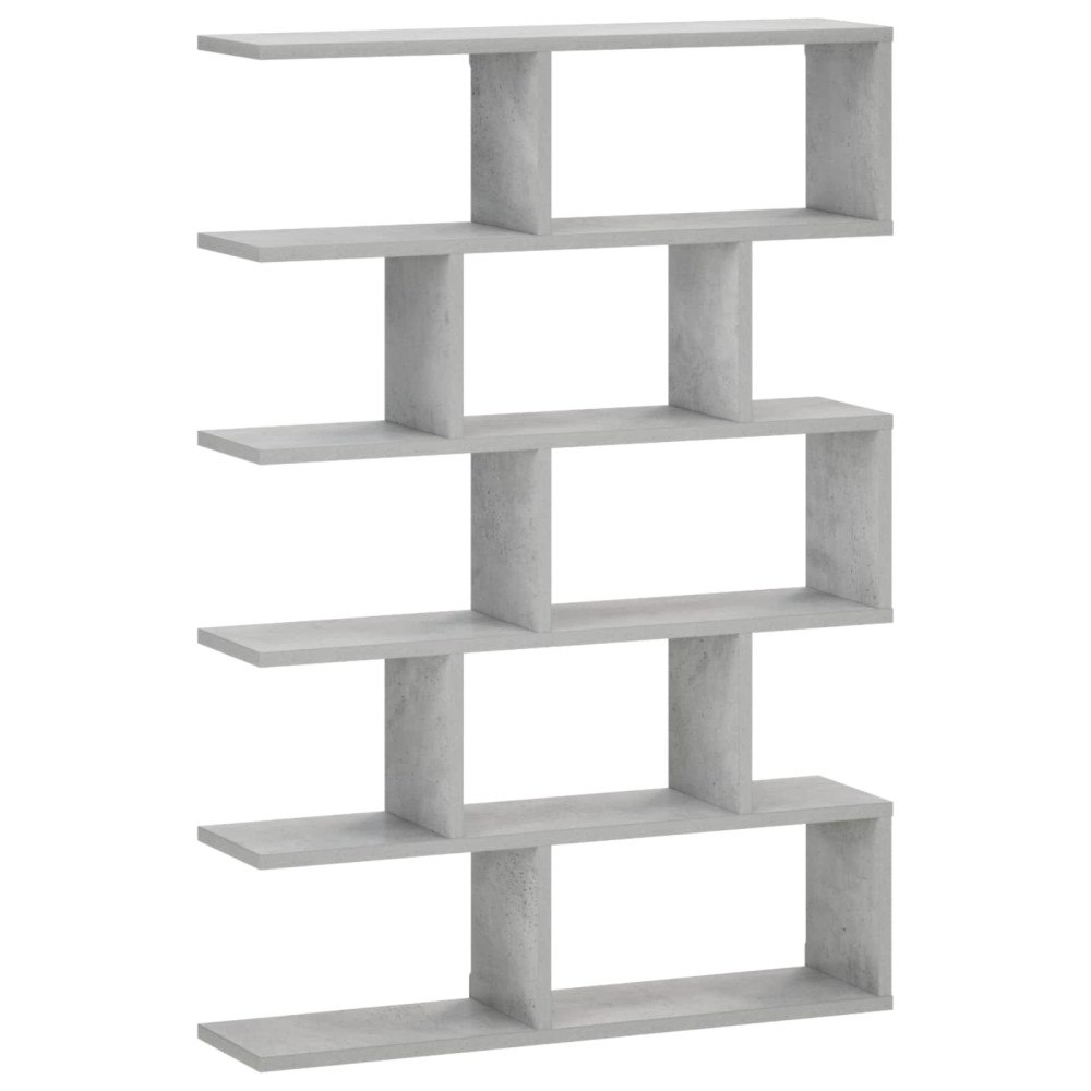 vidaXL Vägg hylla Betonggrå 70 x 17 x 101 cm Konstruerat trä