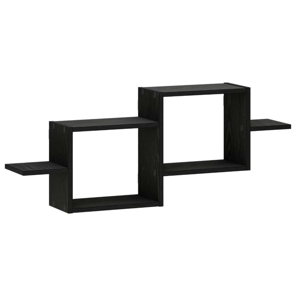 vidaXL Vägg hylla Svart ek 95 x 17 x 37 cm Konstruerat trä
