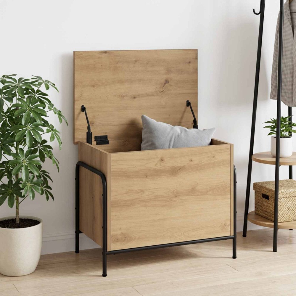 vidaXL Förvaringslåda Artisan-ek 80 x 40 x 49,5 cm Konstruerat trä