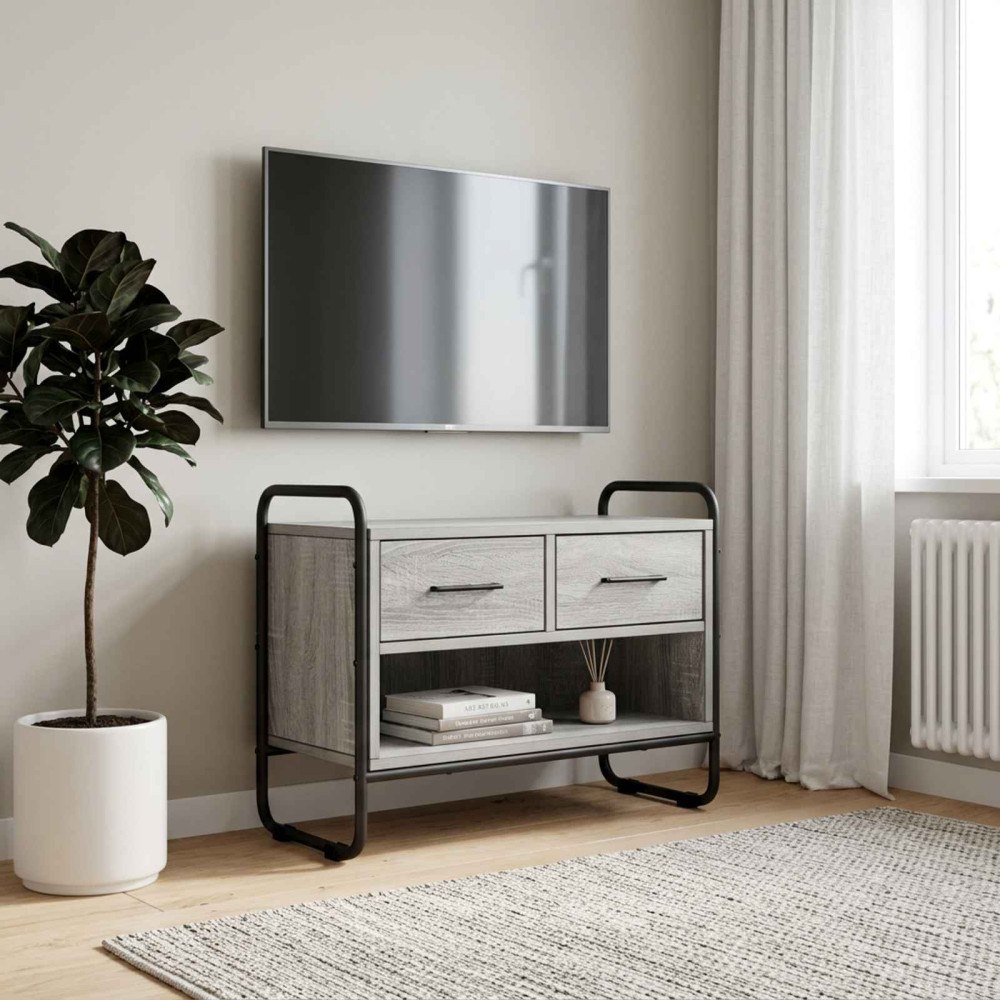 vidaXL TV-skåp 60 x 30 x 50 cm Grå Sonoma Konstruerat trä