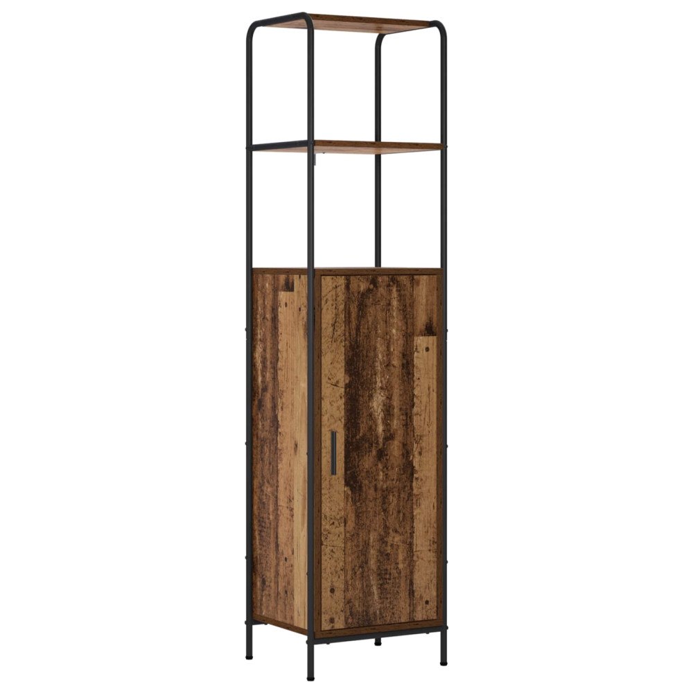 vidaXL Skåp Gammalt trä 40 x 33 x 161 cm Konstruerat trä