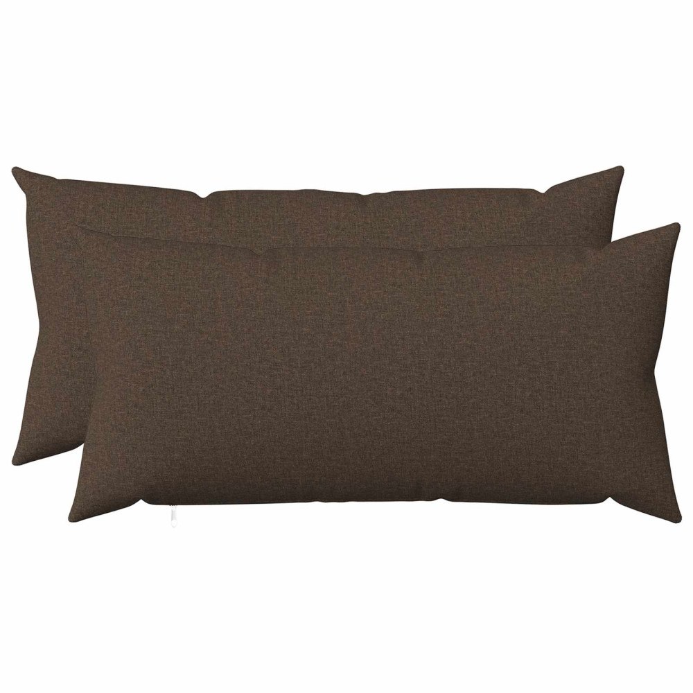 vidaXL Kuddöverdrag 2 st HEERLEN Taupe 40 x 70 cm Tyg