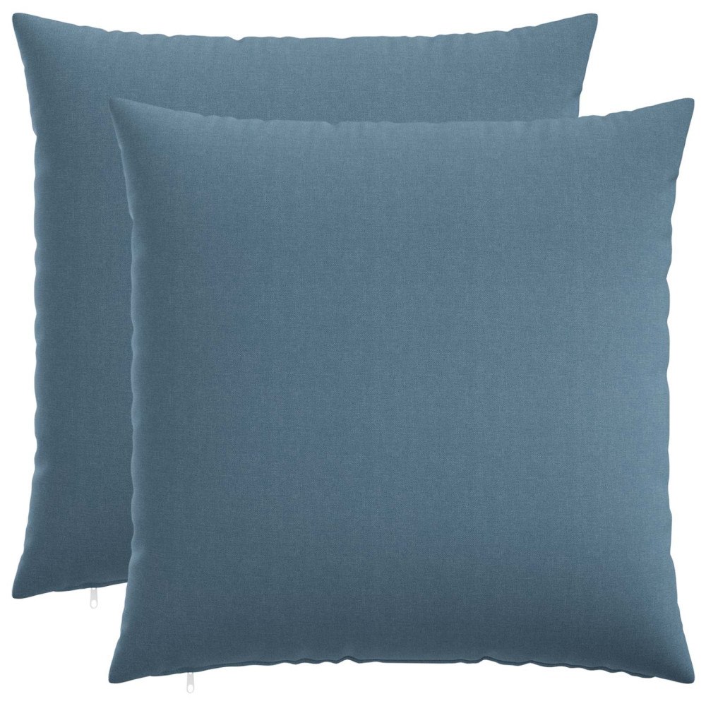 vidaXL Kuddöverdrag 2 st HEERLEN Jeansblå 60 x 60 cm Tyg