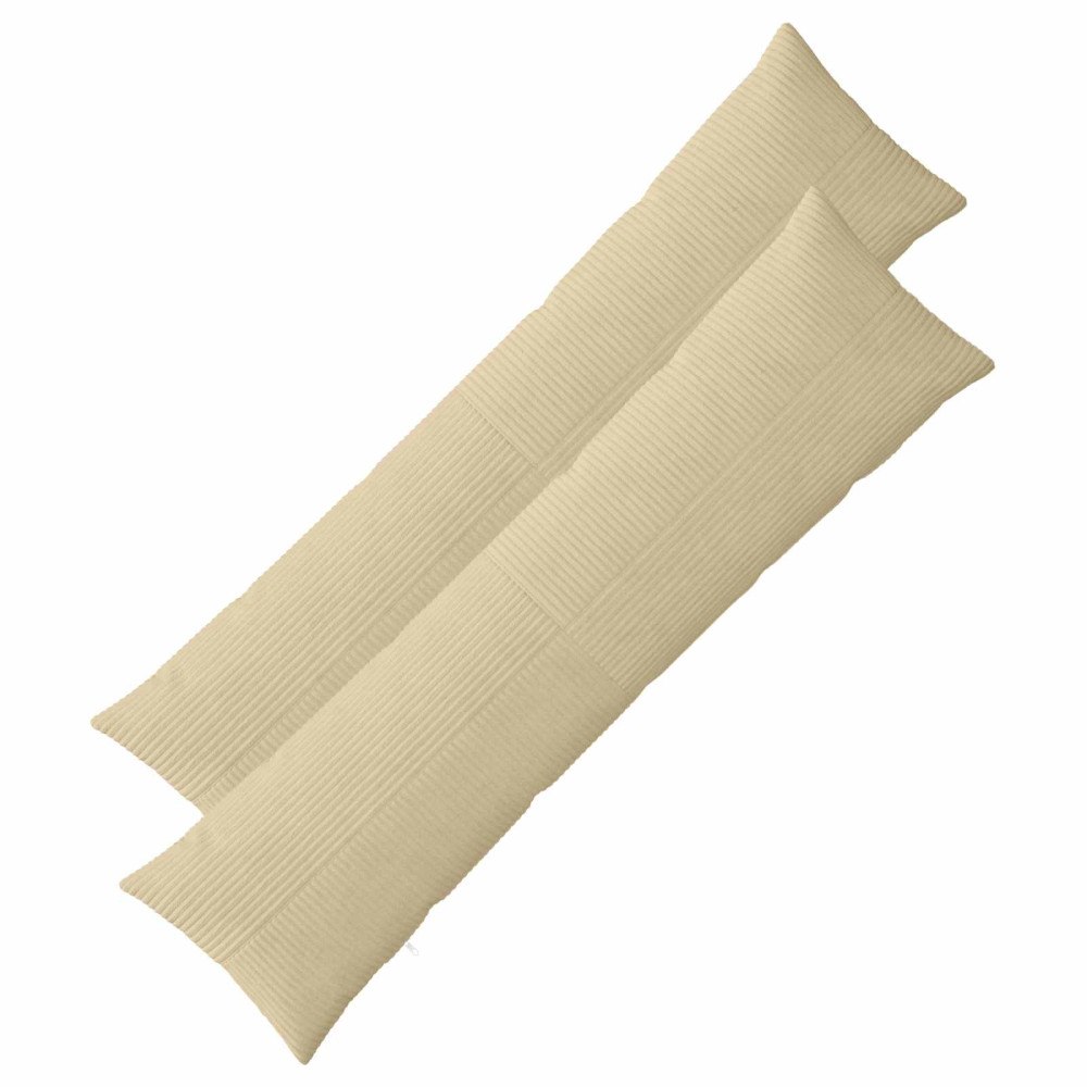 vidaXL Kuddöverdrag 2 st ALMELO Grågrön 40 x 145 cm manchester