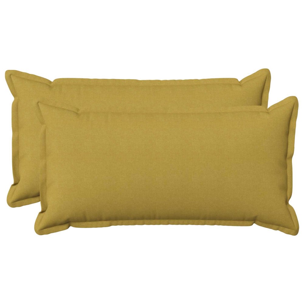 vidaXL Kuddöverdrag 2 st HOUTEN Ljusgrön 40 x 80 cm Faux Linne