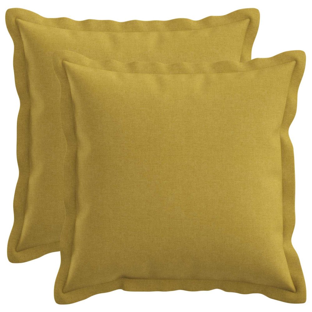 vidaXL Kudde med kudde HOUTEN 2 st Ljusgrön Faux Linne