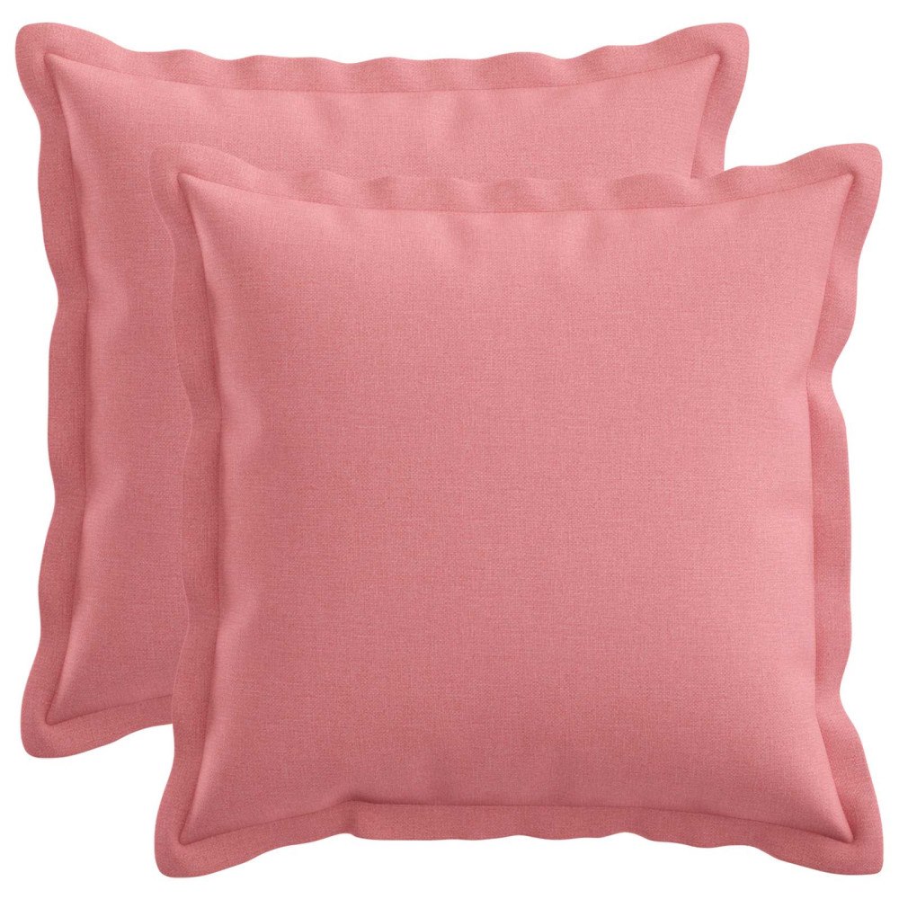 vidaXL Kudde med kudde HOUTEN 2 st Rosa Faux Linne