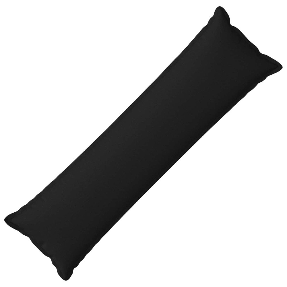 vidaXL Kudde med kudde HOUTEN Svart 40 x 145 cm Faux Linne