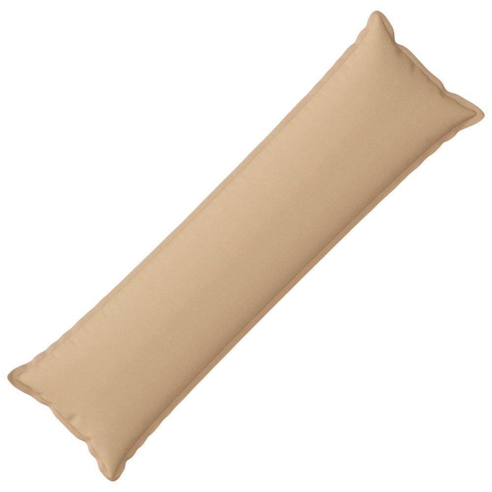 vidaXL Kudde med kudde HOUTEN Gräddvit 40 x 145 cm Faux Linne
