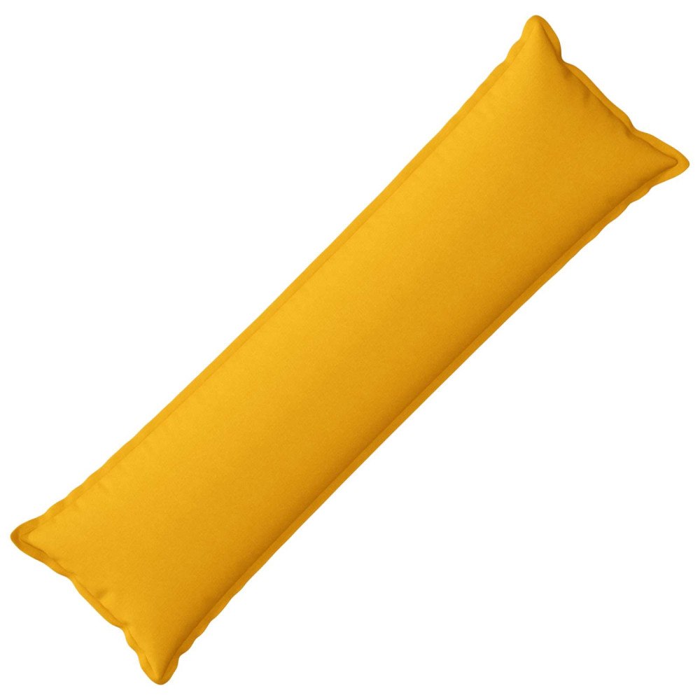 vidaXL Kudde med kudde HOUTEN Ljusgul 40 x 145 cm Faux Linne
