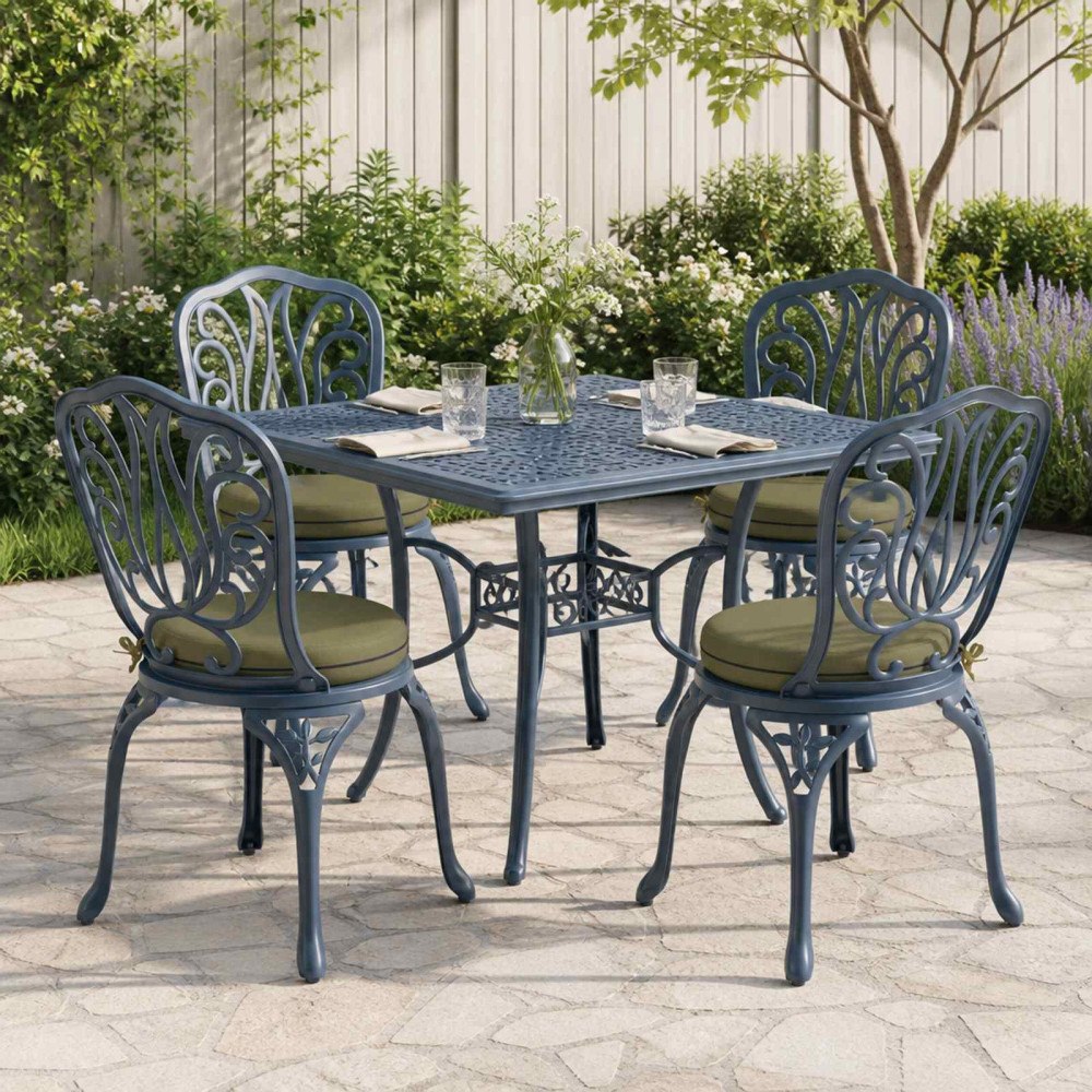 vidaXL 4-delade Sittdynor SOEST 4 st 100% Polyester Olivgrön