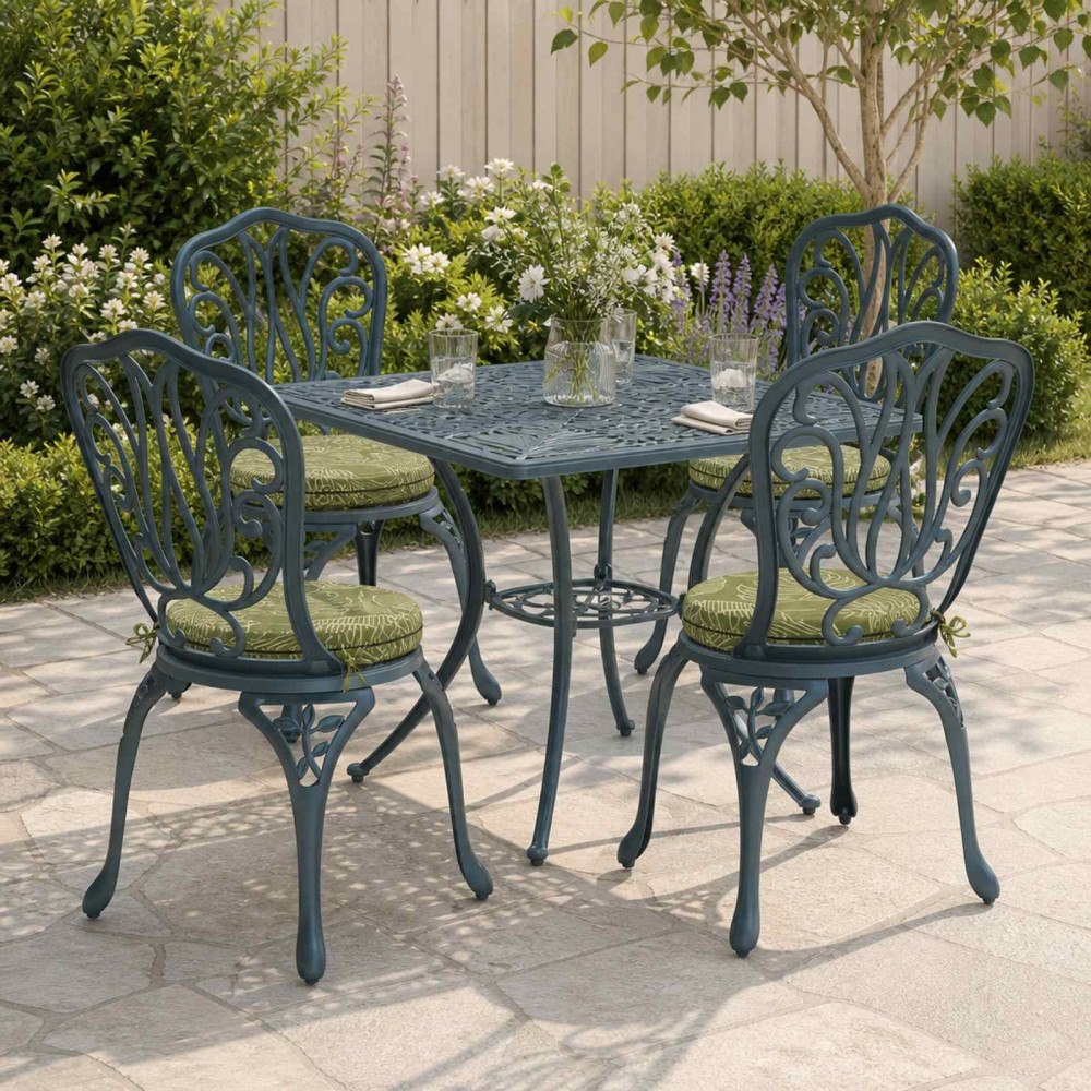 vidaXL 4-delade Sittdynor SOEST 4 st 100% Polyester Bladdesign