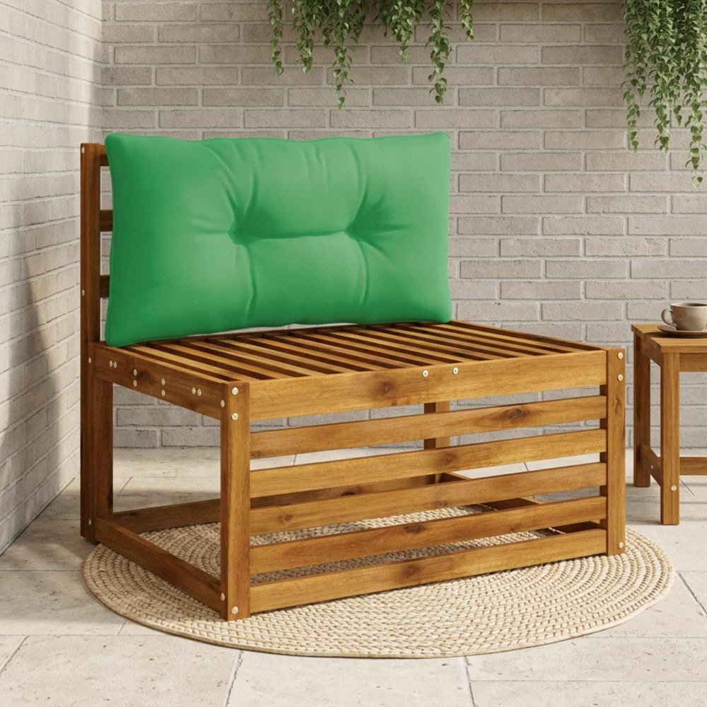 vidaXL Ryggkudde PUTTEN 100% Polyester Grön 70 x 40 x 10 cm