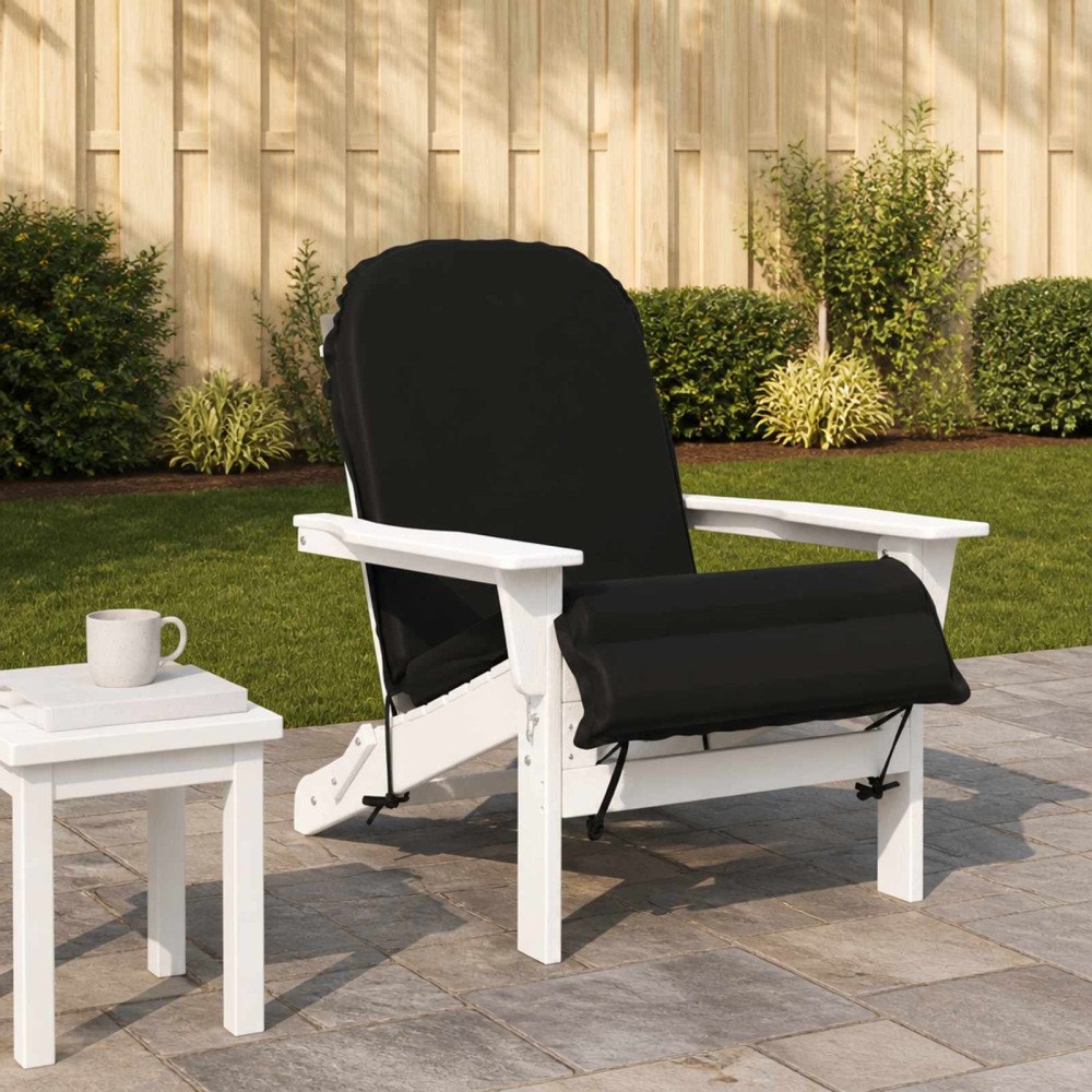 vidaXL Solsängkudde GEMERT 100% Polyester Svart 55 x 135 x 6 cm