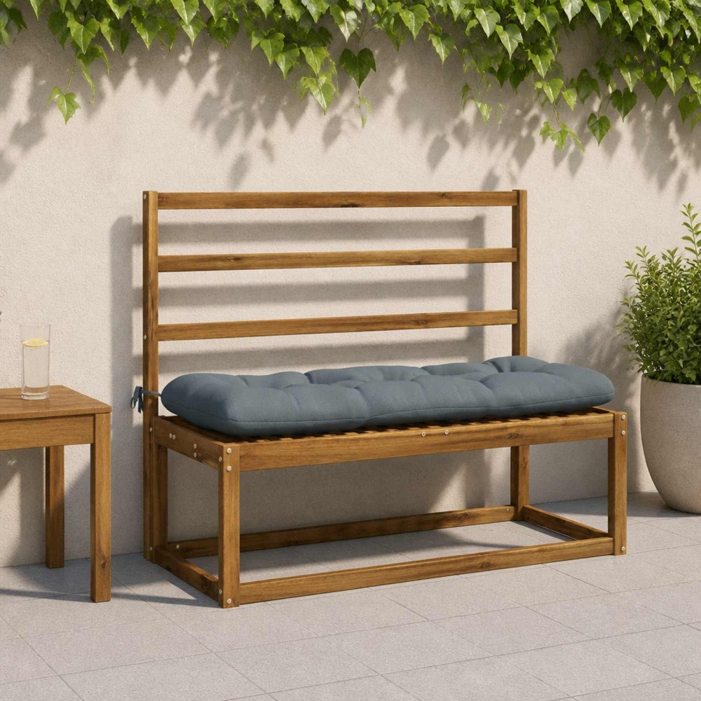 vidaXL 2-delade Bänk Kuddar VIANEN 100% Polyester Blå 100 x 40 x 12 cm