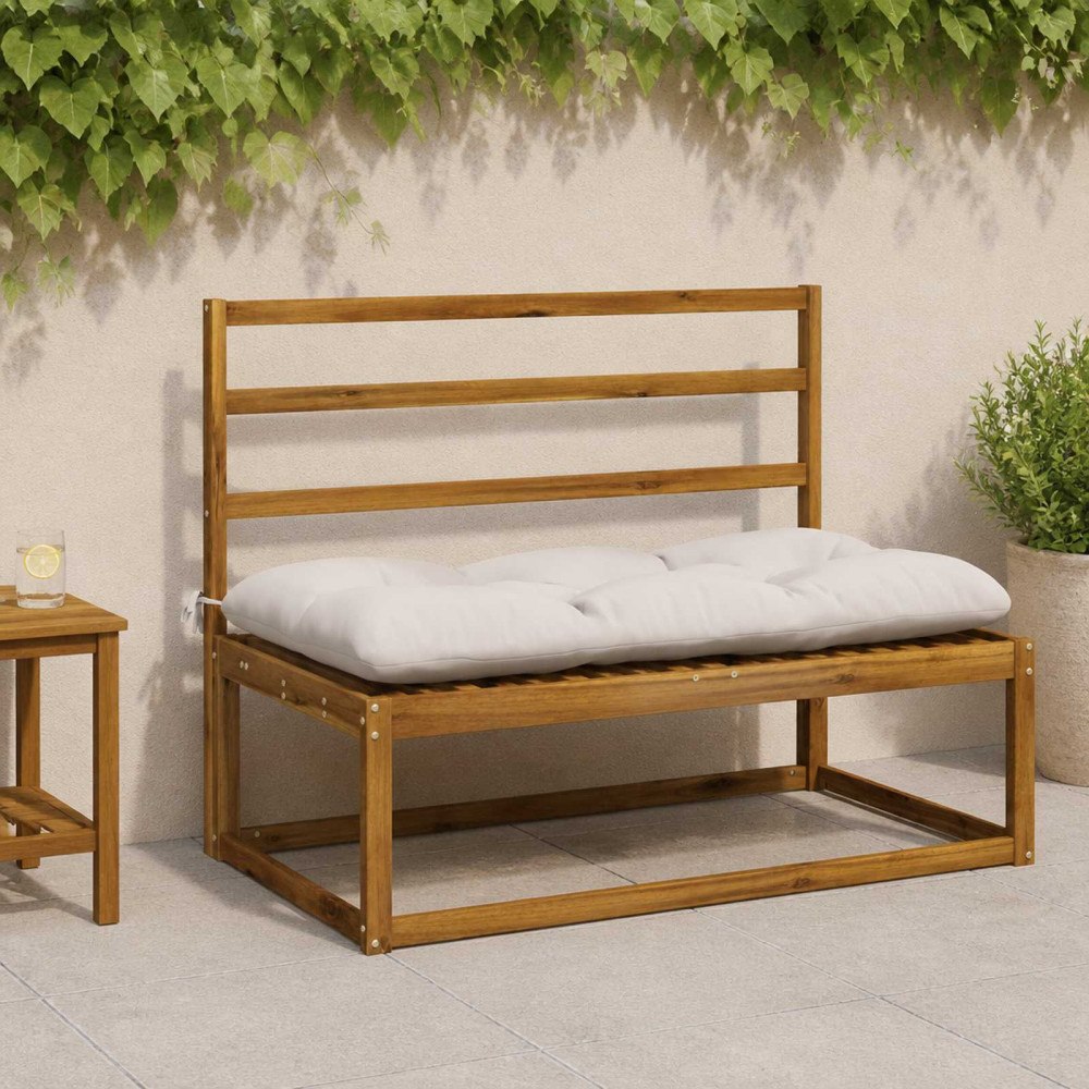 vidaXL Bänk kudde VIANEN 100% Polyester Vit 100 x 60 x 12 cm