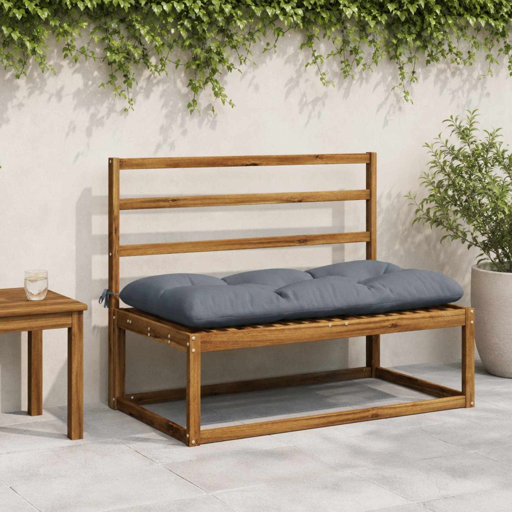 vidaXL 2-delade Bänk Kuddar VIANEN 100% Polyester Blå 100 x 60 x 12 cm