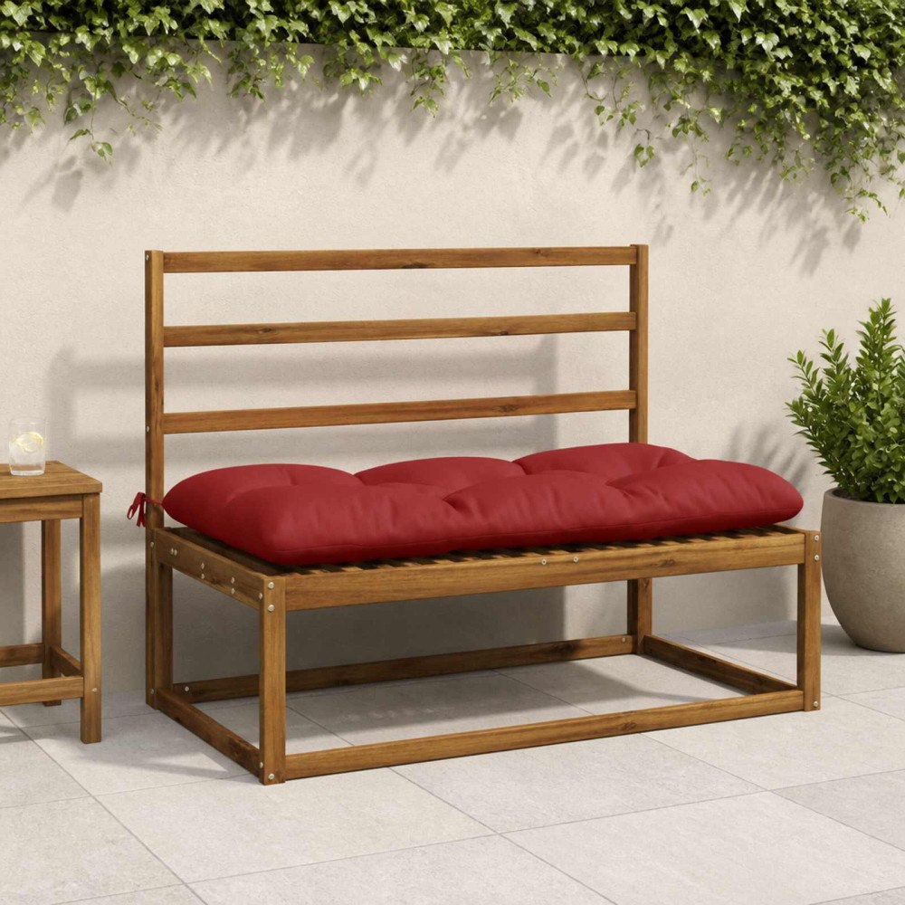 vidaXL Bänk kudde VIANEN 100% Polyester Röd 100 x 60 x 12 cm