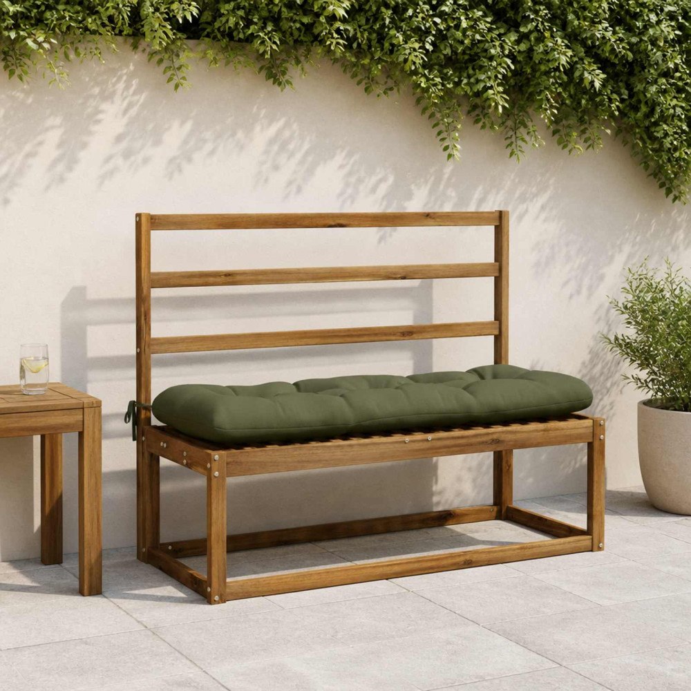 vidaXL Bänk kudde VIANEN 100% Polyester Olivgrön 110 x 40 x 12 cm