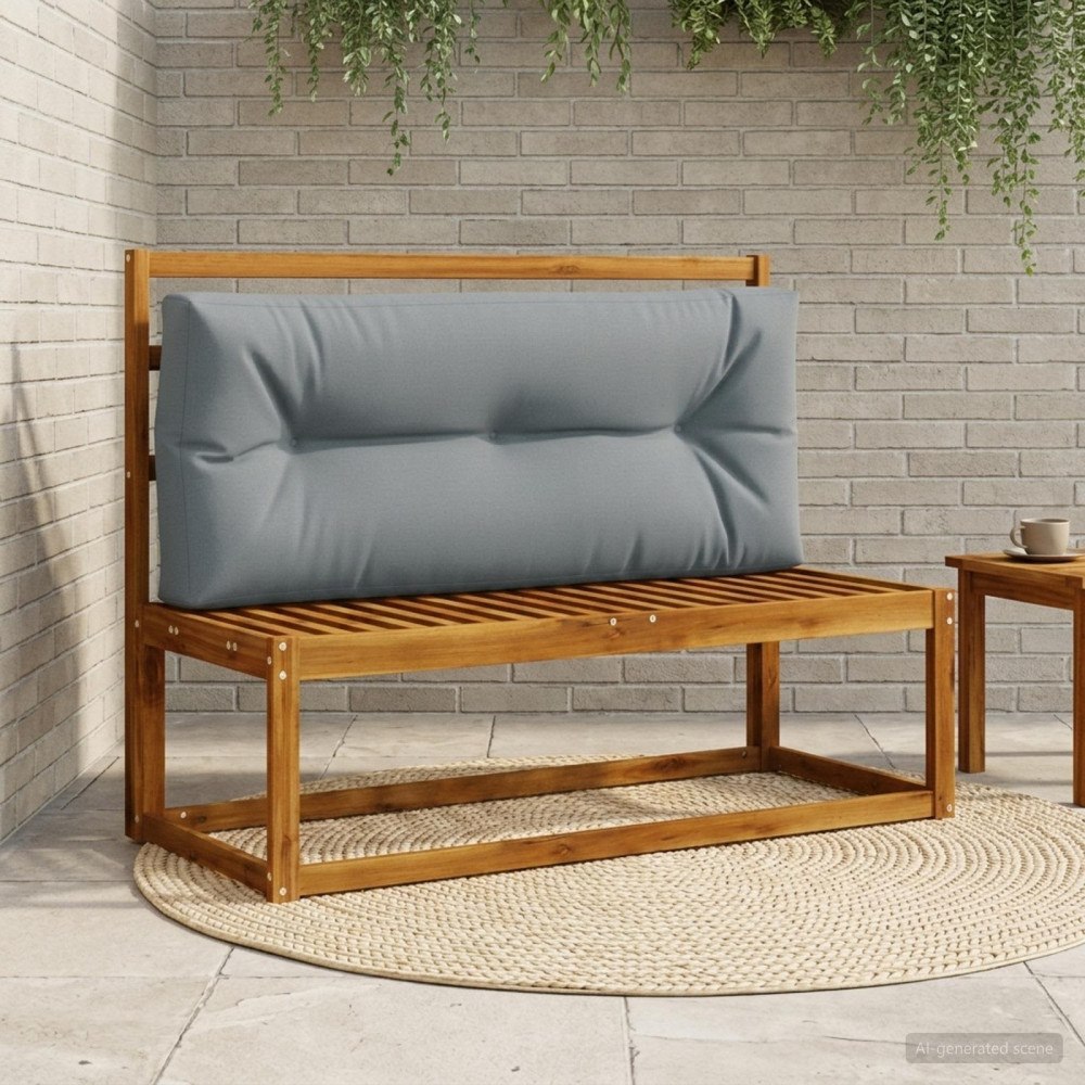 vidaXL Pallryggkudde VIANEN 100% Polyester Blå 120 x 50 x 12 cm