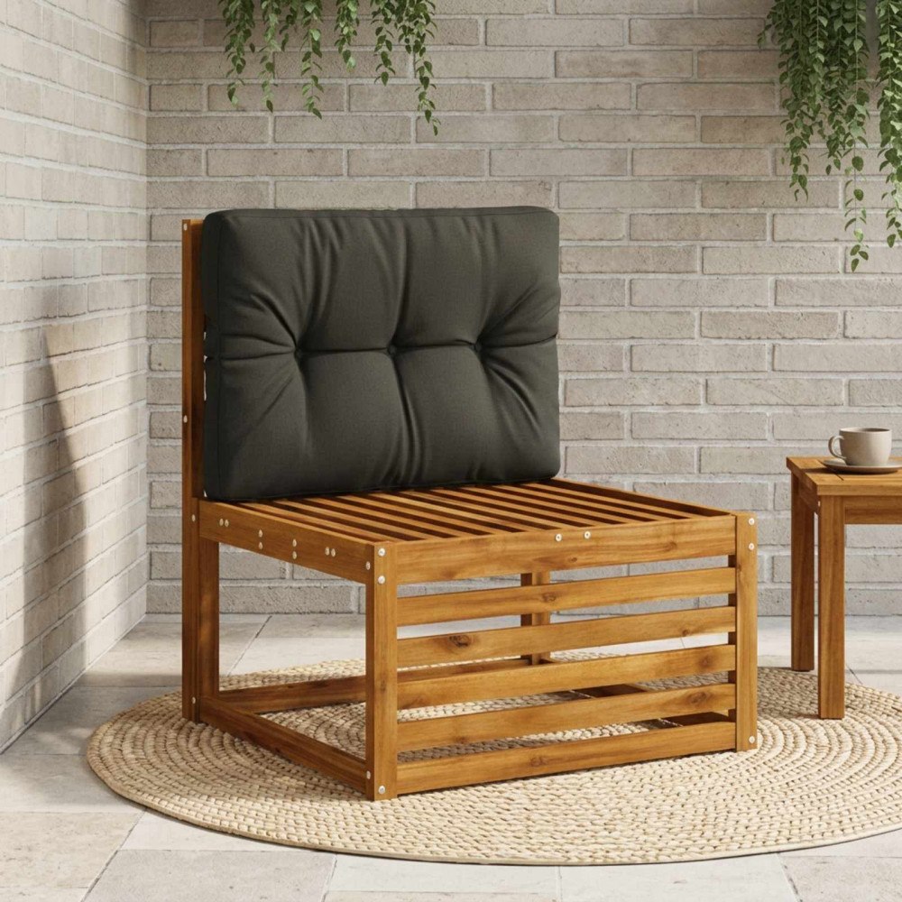 vidaXL Pallryggkudde VIANEN 100% Polyester Svart 70 x 60 x 12 cm