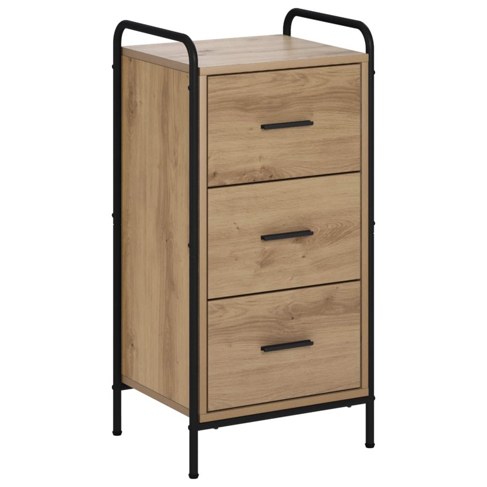 vidaXL Sideboard Artisan-ek 97 x 33 x 81 cm Konstruerat trä