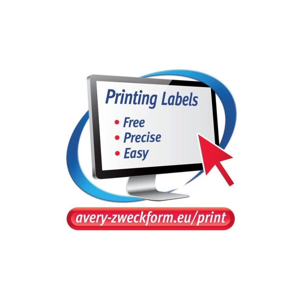 AVERY Avery Zweckform - etiketter - 300 etikett (er) - A4
