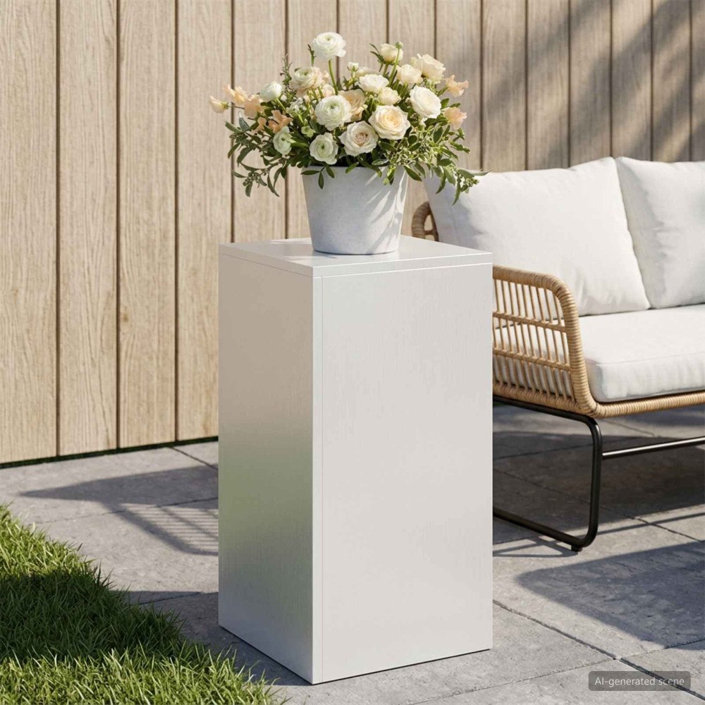vidaXL Växtställ Vit 30 x 30 x 60 cm Stål