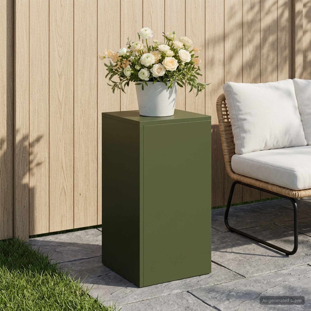 vidaXL Växtställ Olivgrön 30 x 30 x 60 cm Väderbeständig stål