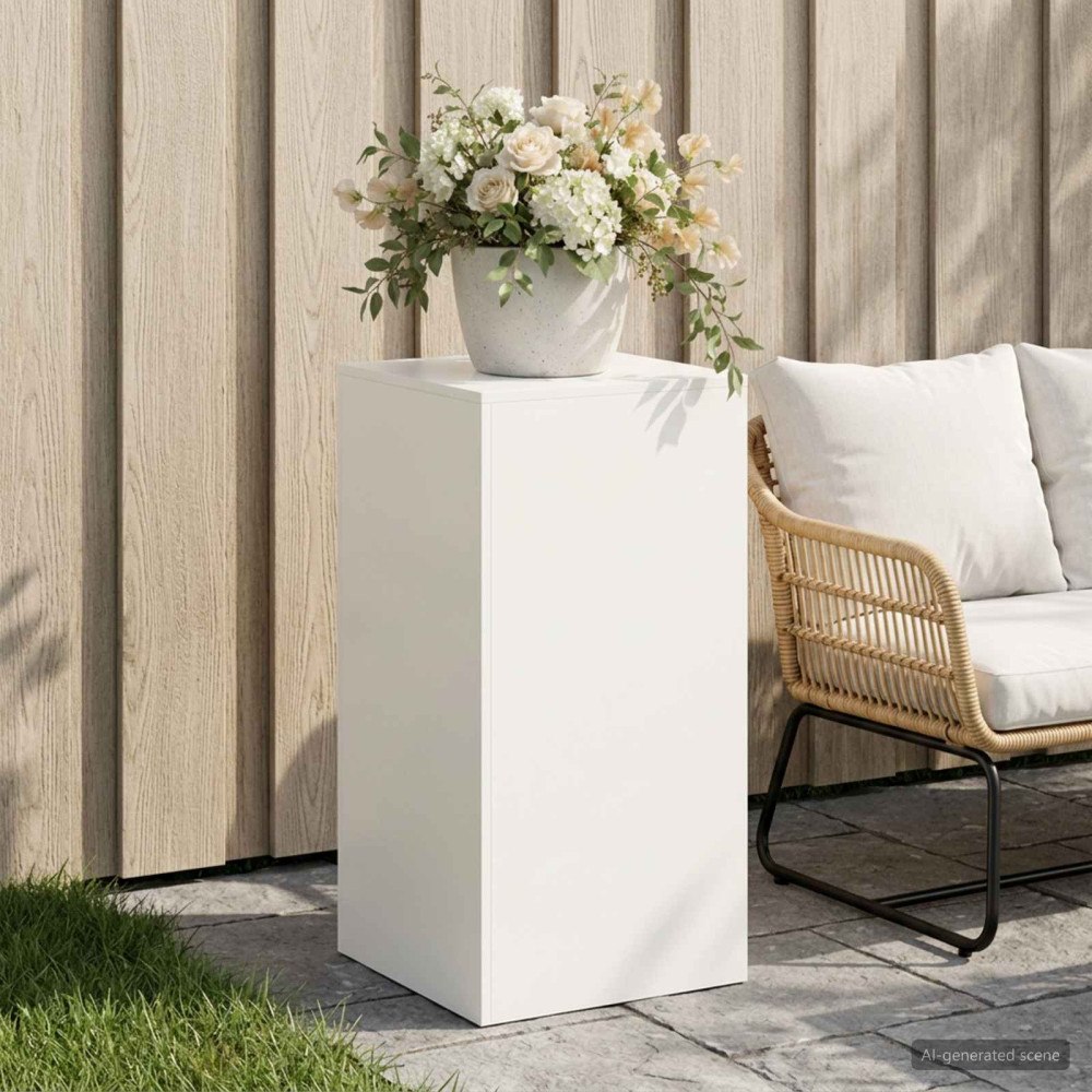 vidaXL Växtställ Vit 40 x 40 x 80 cm Stål