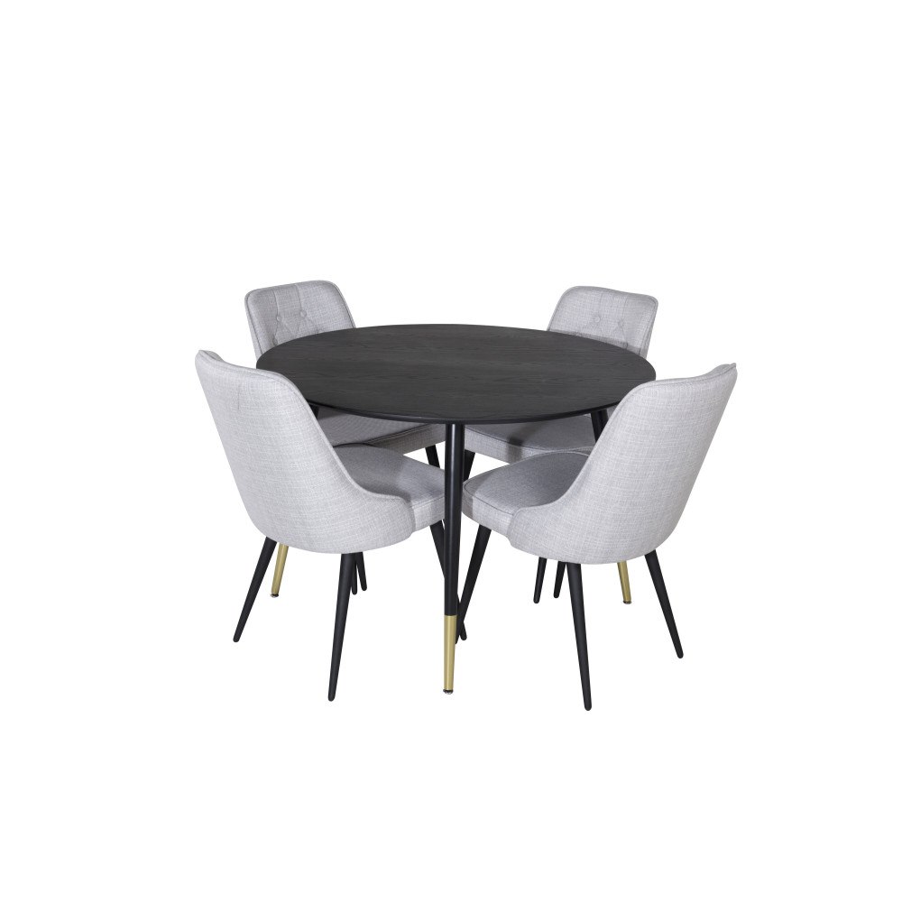 Venture Home Dipp Matbord med Velvet Deluxe Stolarna