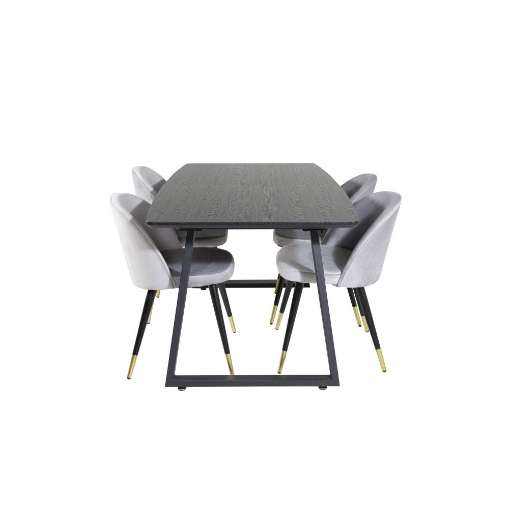 Venture Home Inca Matbord med Velvet Stolarna