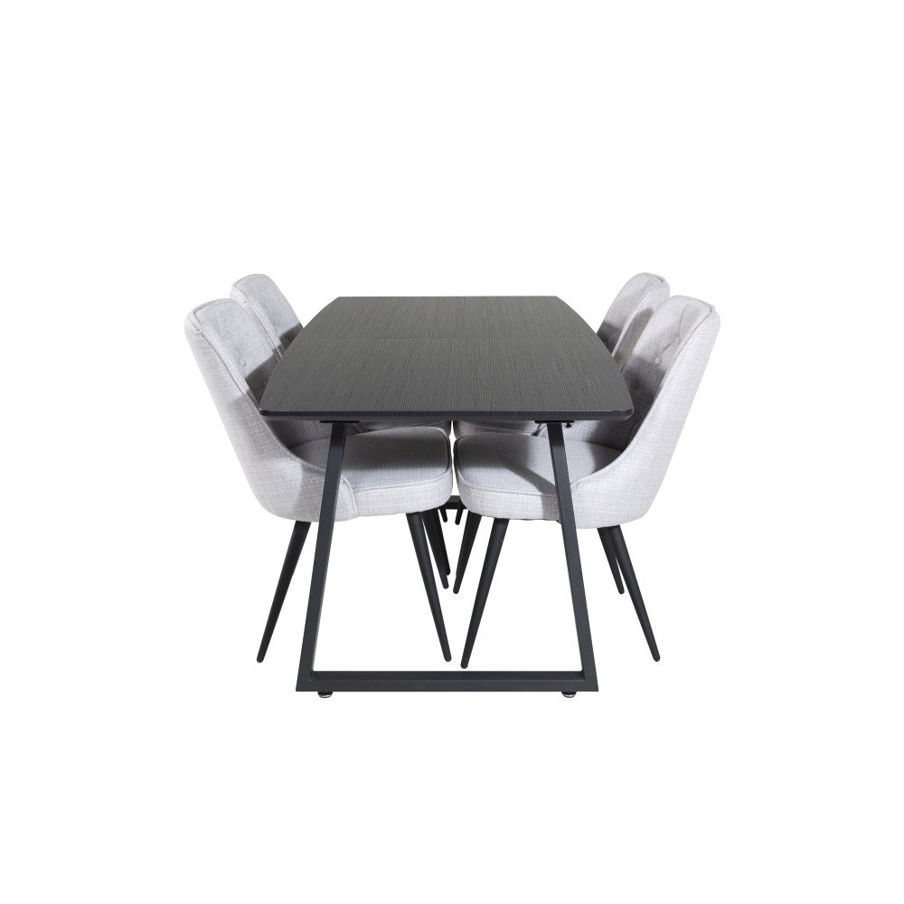Venture Home Inca Matbord med Velvet Deluxe Stolarna