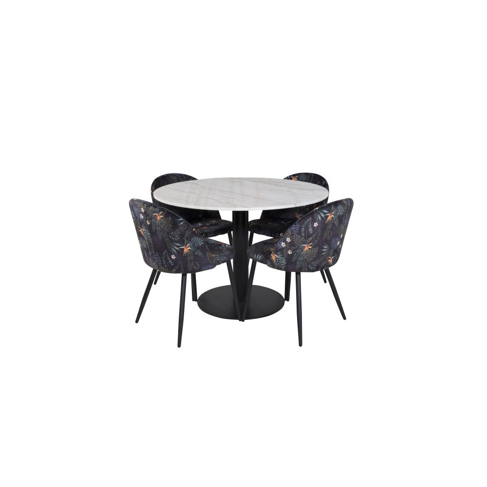 Venture Home Estelle Matbord med Velvet Stolarna