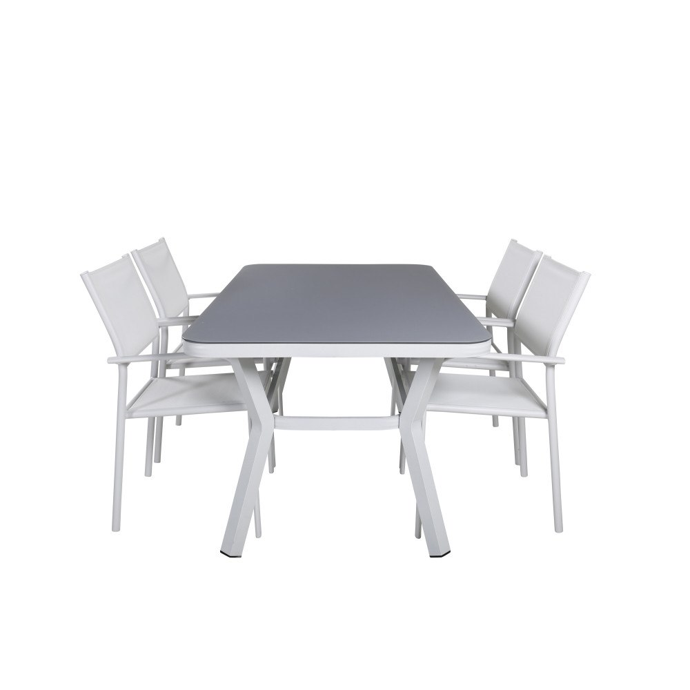 Venture Home Virya Matbord med Santorini Stolarna