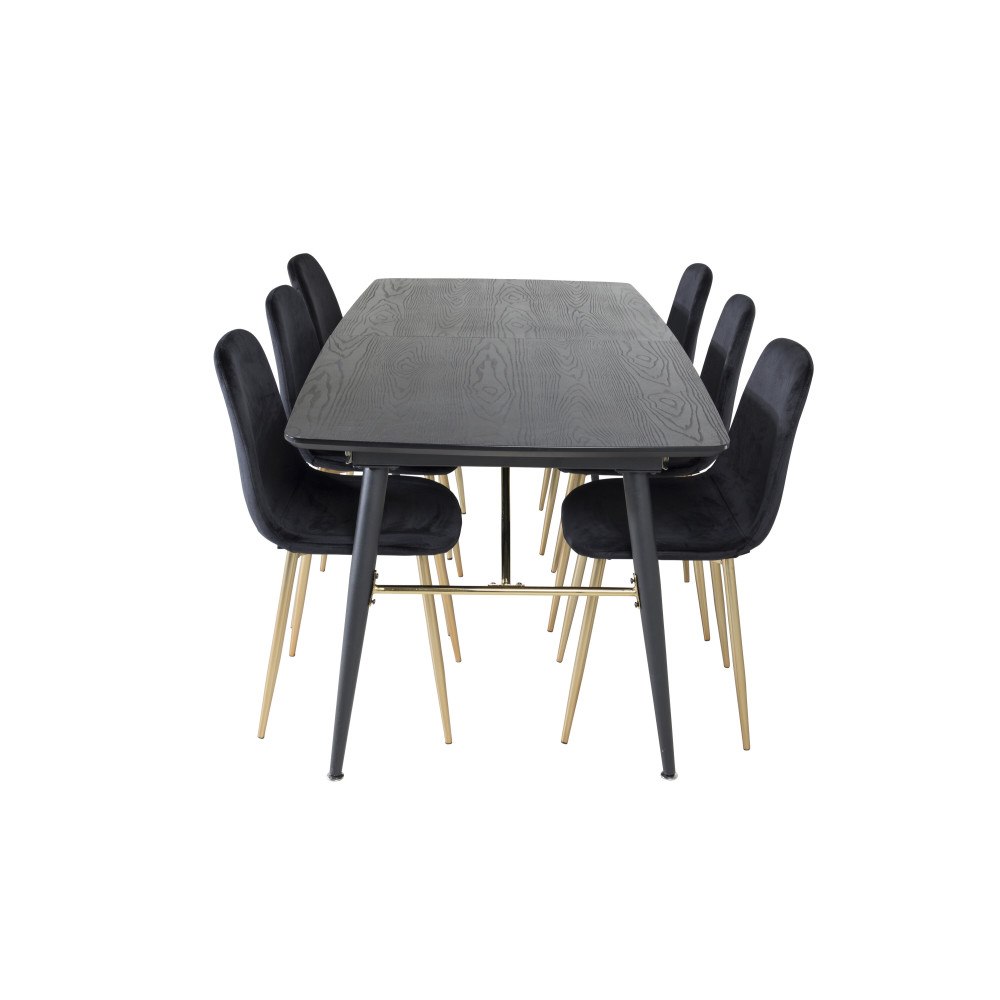 Venture Home Gold Matbord med Polar Stolarna
