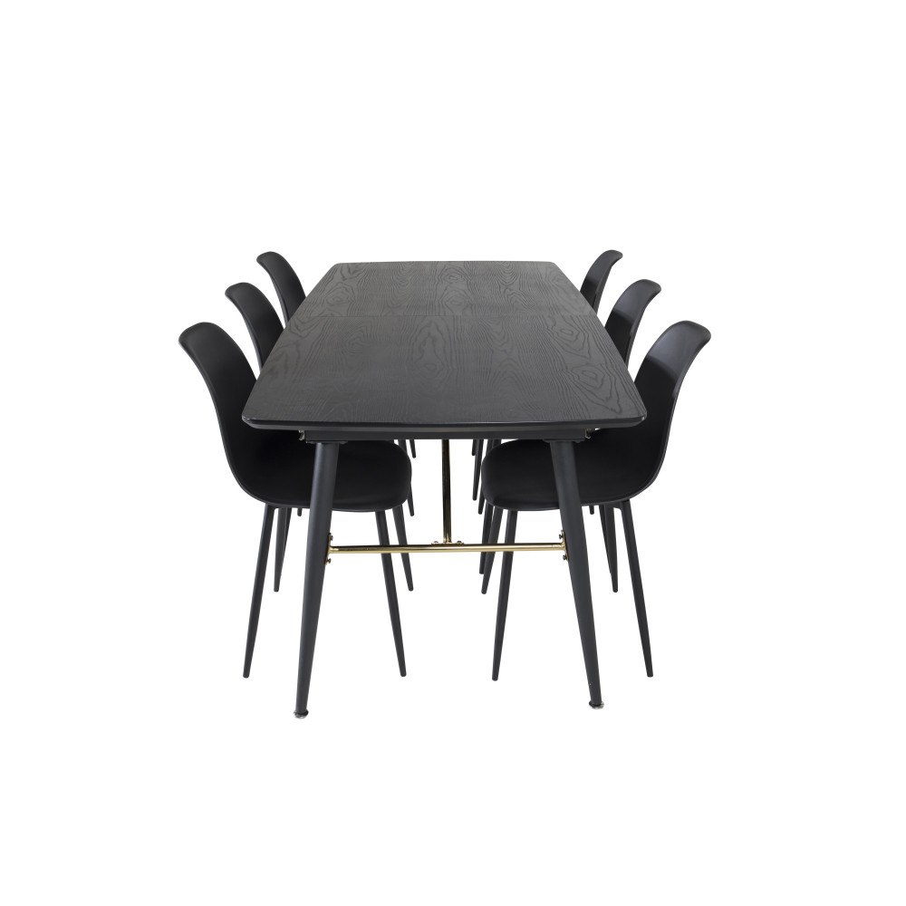 Venture Home Gold Matbord med Polar Stolarna