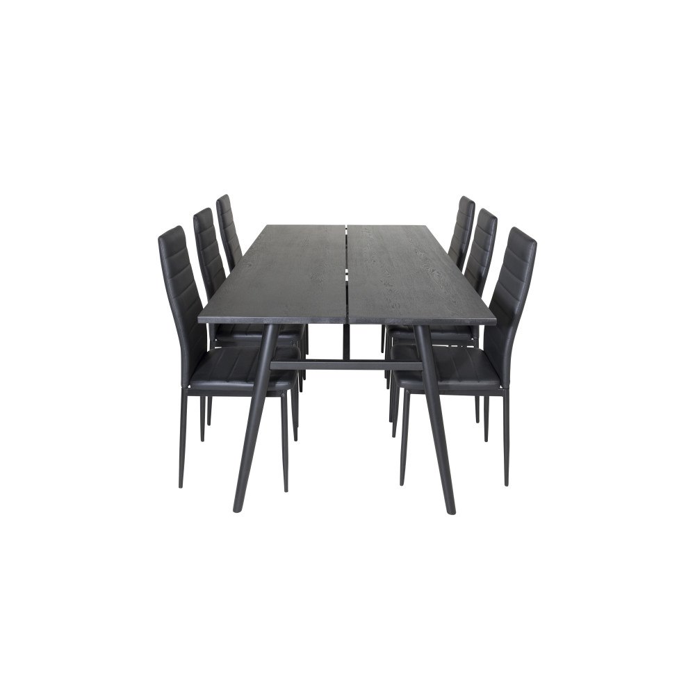 Venture Home Sleek Matbord med Slim Stolarna