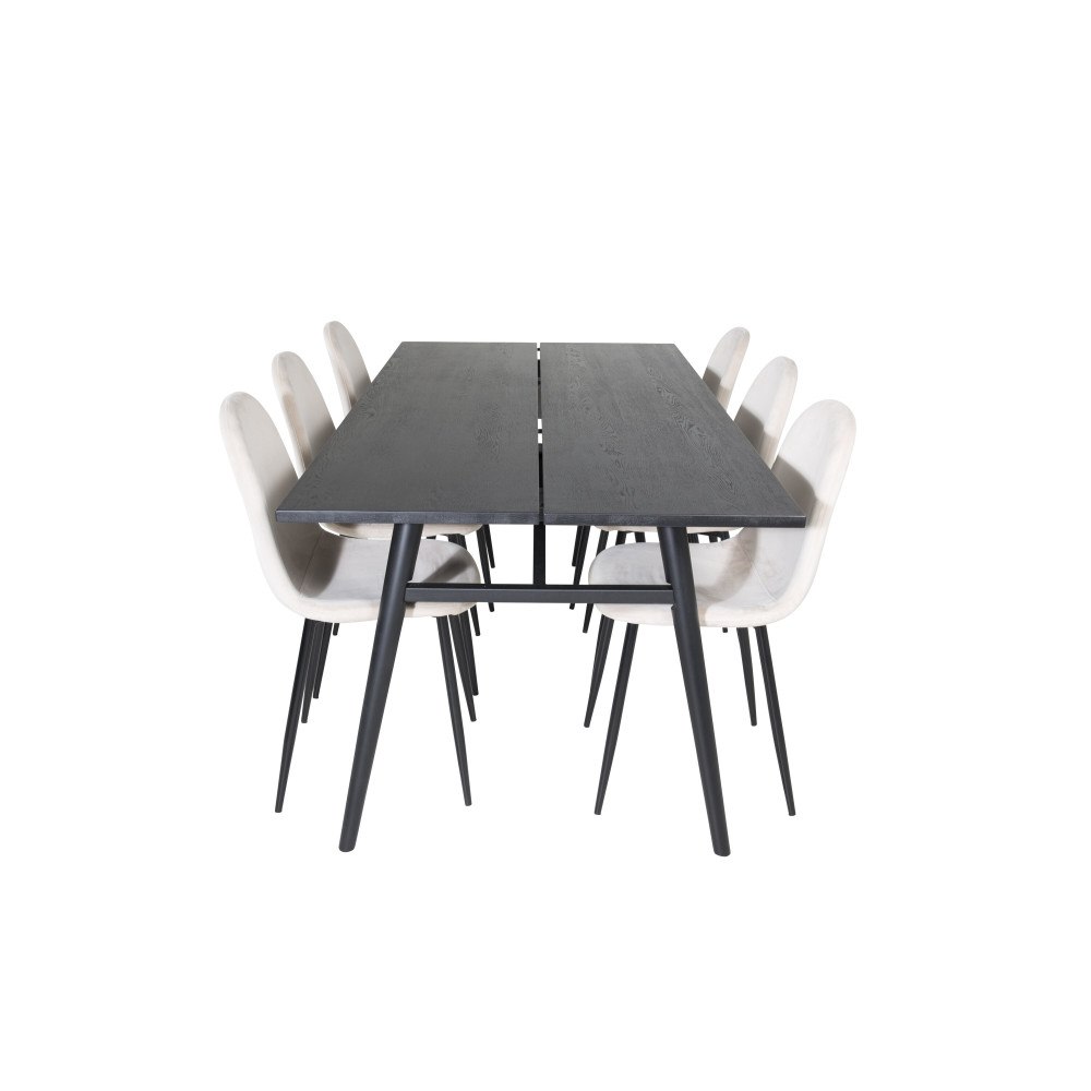 Venture Home Sleek Matbord med Polar Stolarna