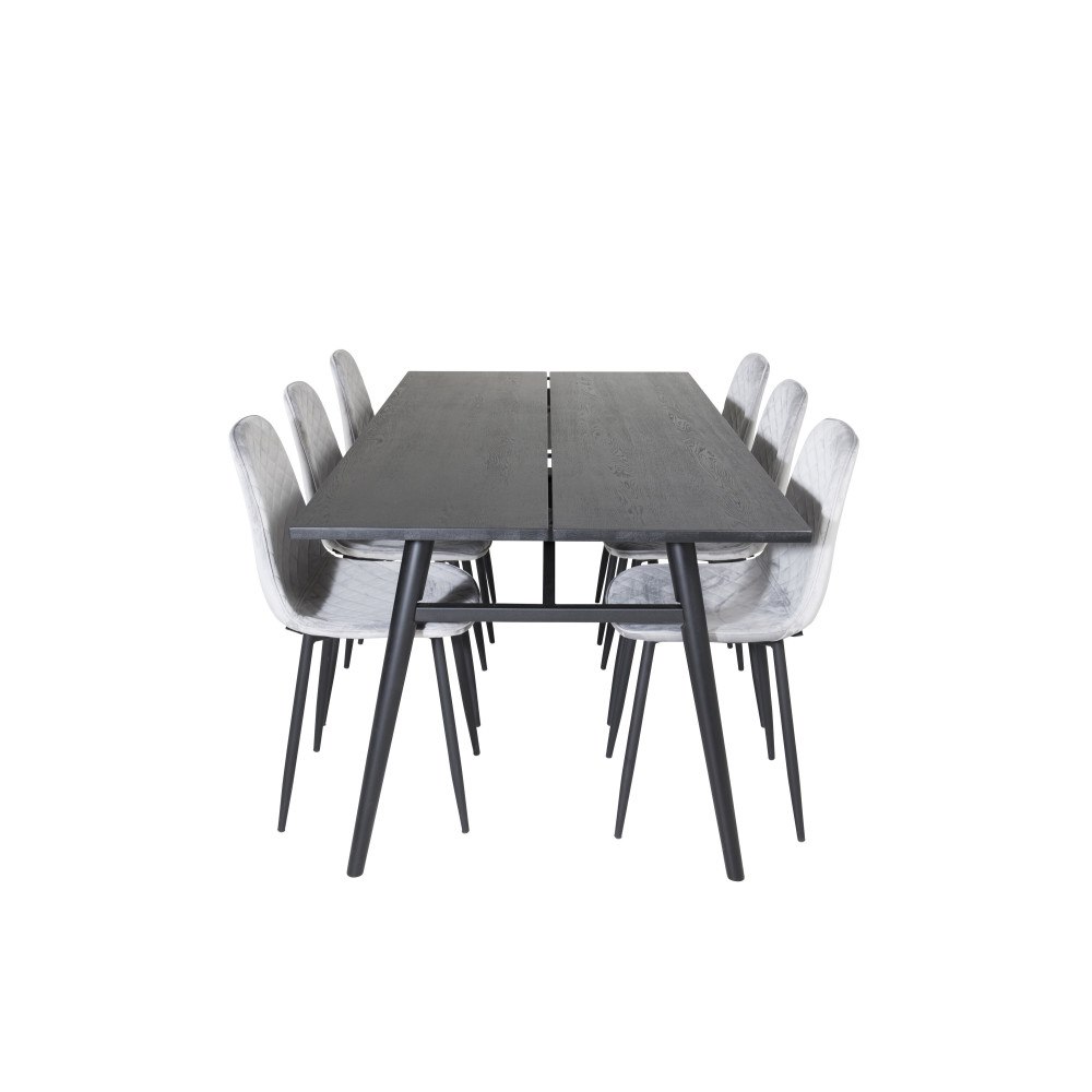 Venture Home Sleek Matbord med Polar Stolarna