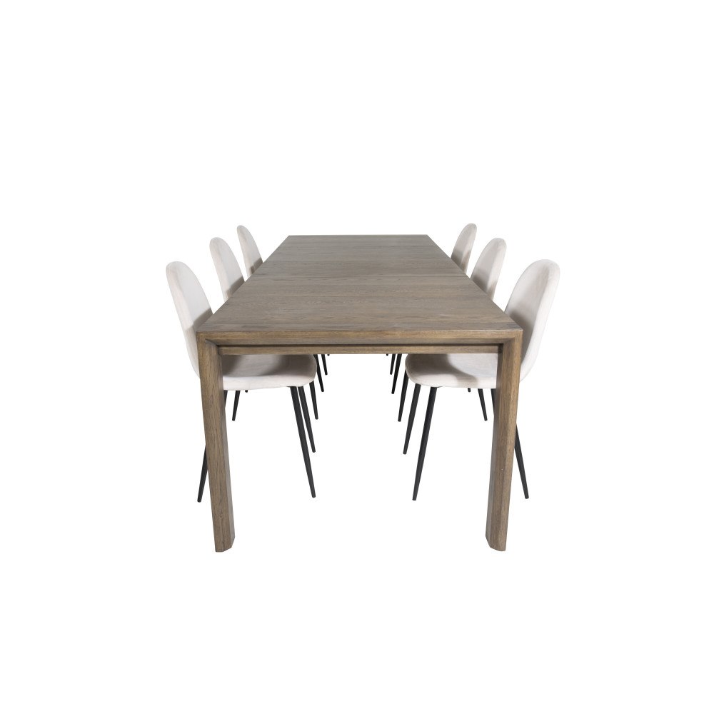 Venture Home Slider Matbord med Polar Stolarna