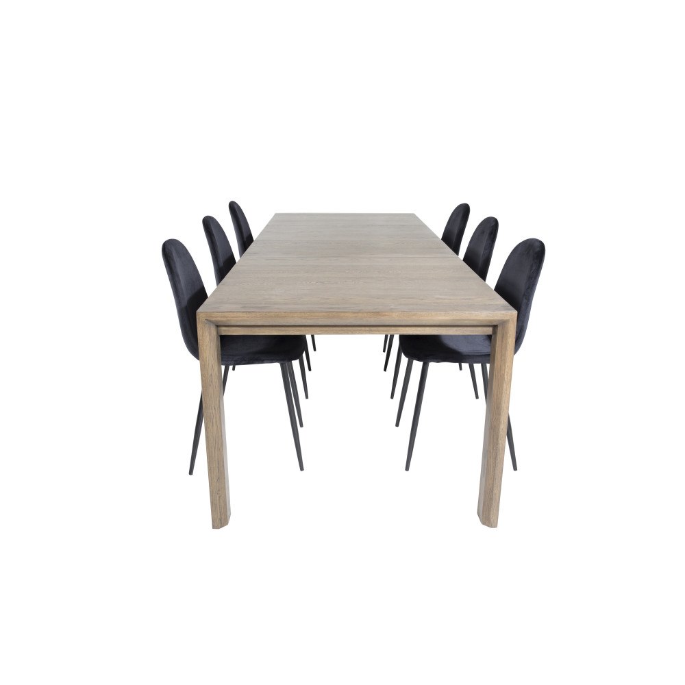 Venture Home Slider Matbord med Polar Stolarna