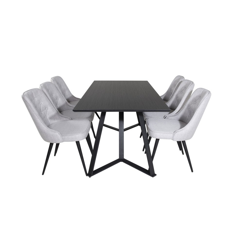 Venture Home Marina Matbord med Velvet Deluxe Stolarna