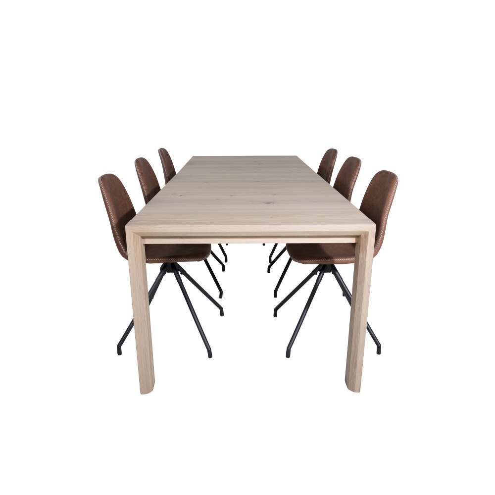 Venture Home Slider Matbord med Polar Stolarna