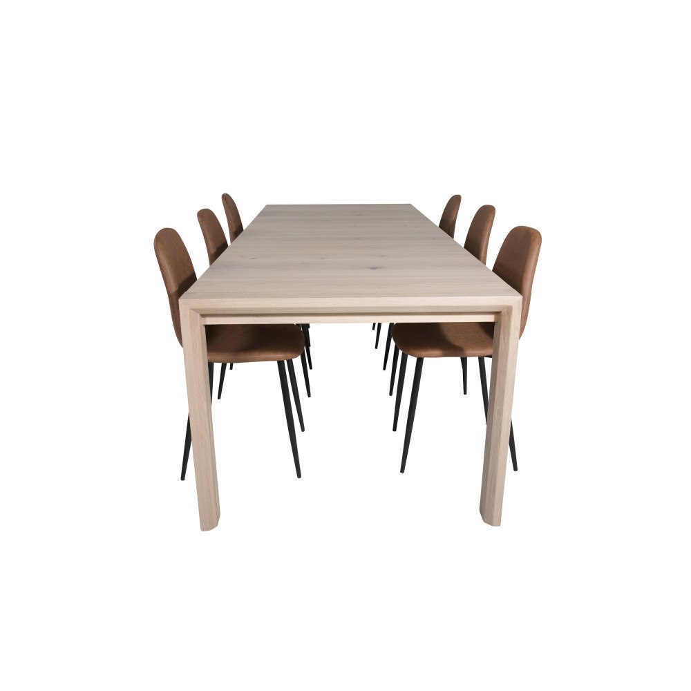 Venture Home Slider Matbord med Polar Stolarna