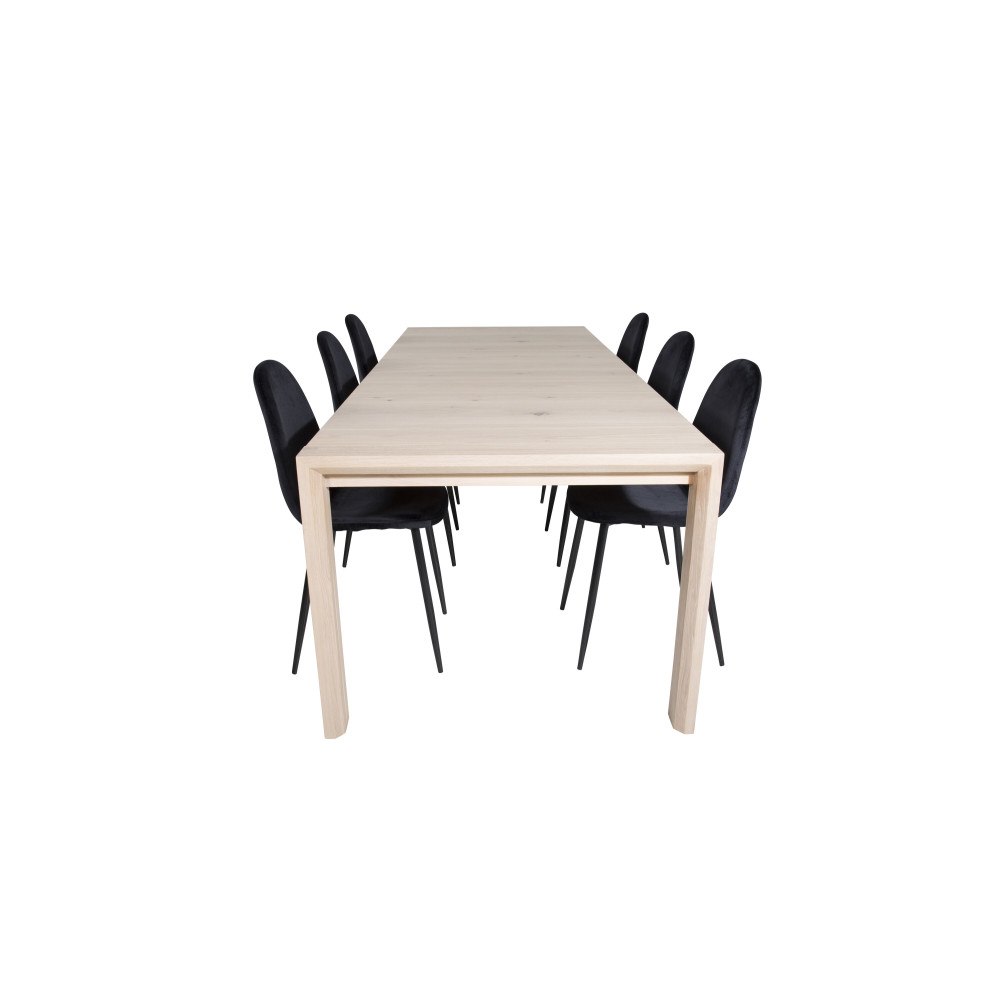 Venture Home Slider Matbord med Polar Stolarna