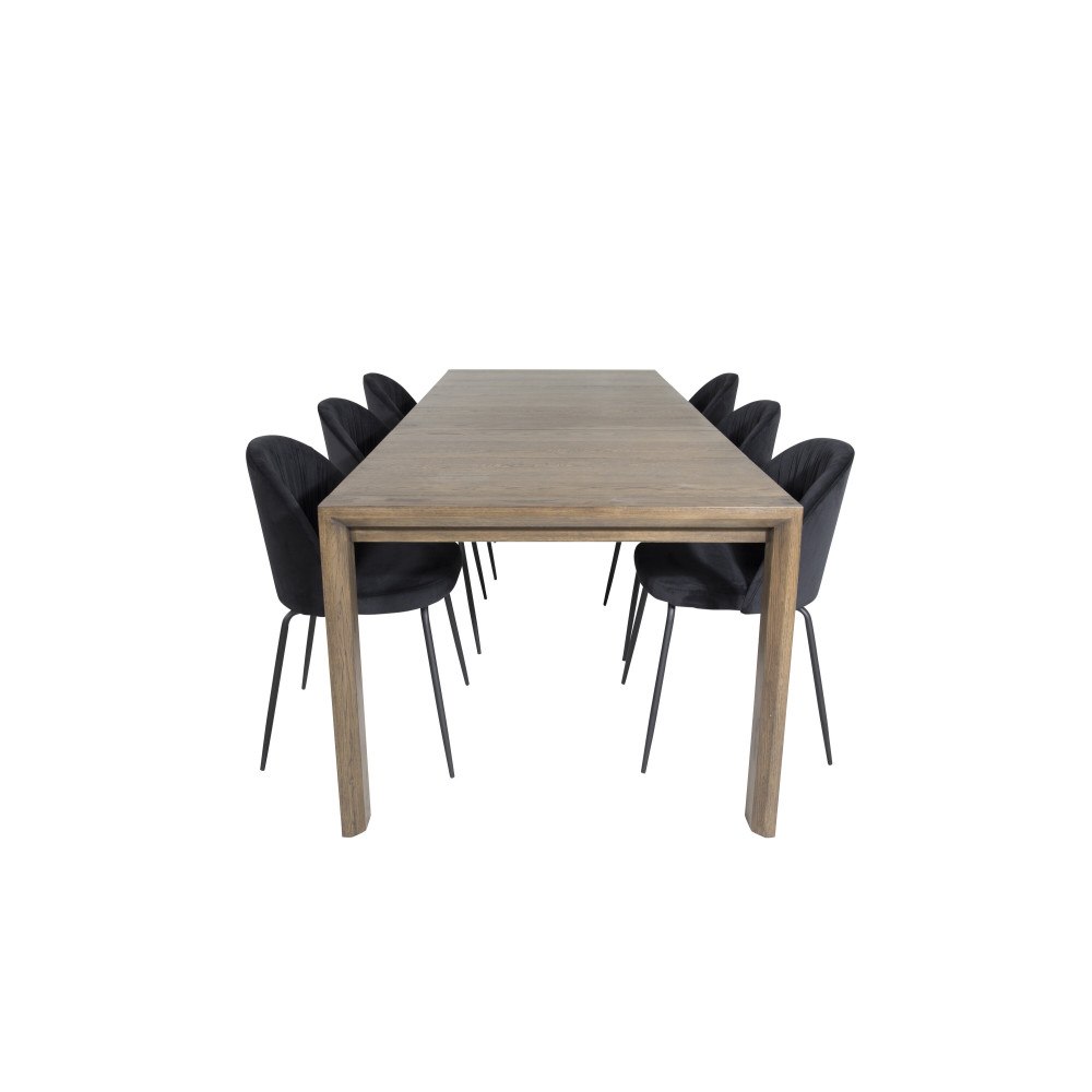 Venture Home Slider Matbord med Wrinkles Stolarna