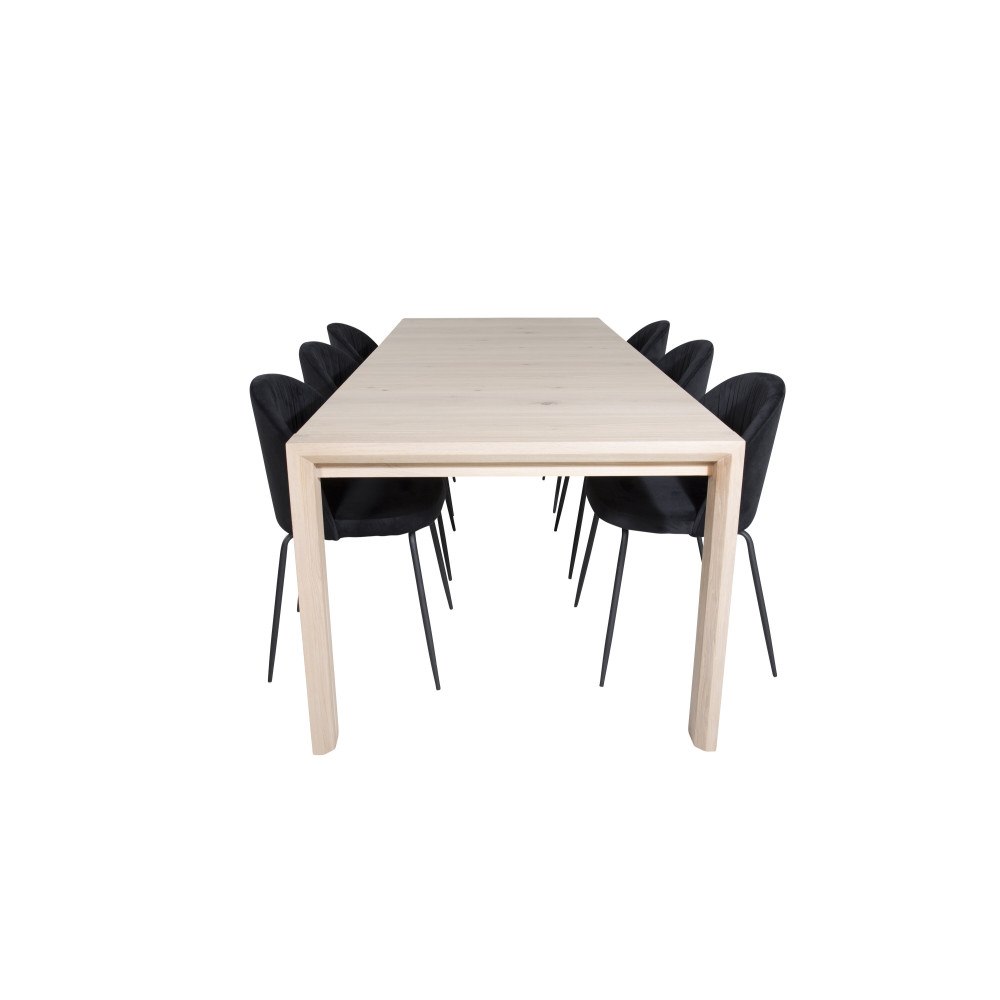 Venture Home Slider Matbord med Wrinkles Stolarna
